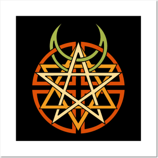 satanic symbol Posters and Art